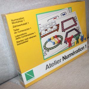 3/$188- sealed vintage Atelier Numération 1 Nathan 1994 Numeration Workshop 1